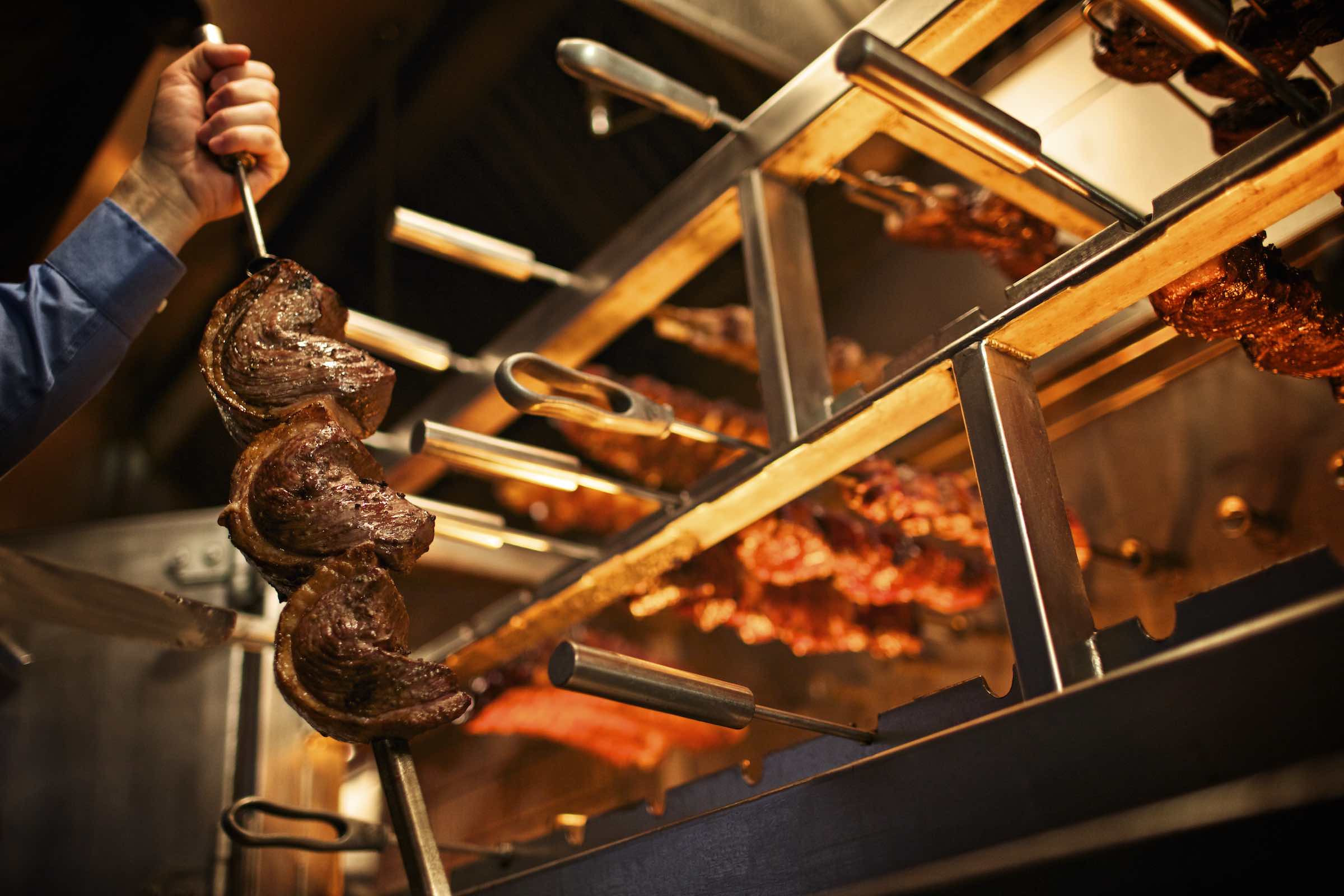 Jody Horton Photography - Fogo de Chao Restaurant meat skewers.