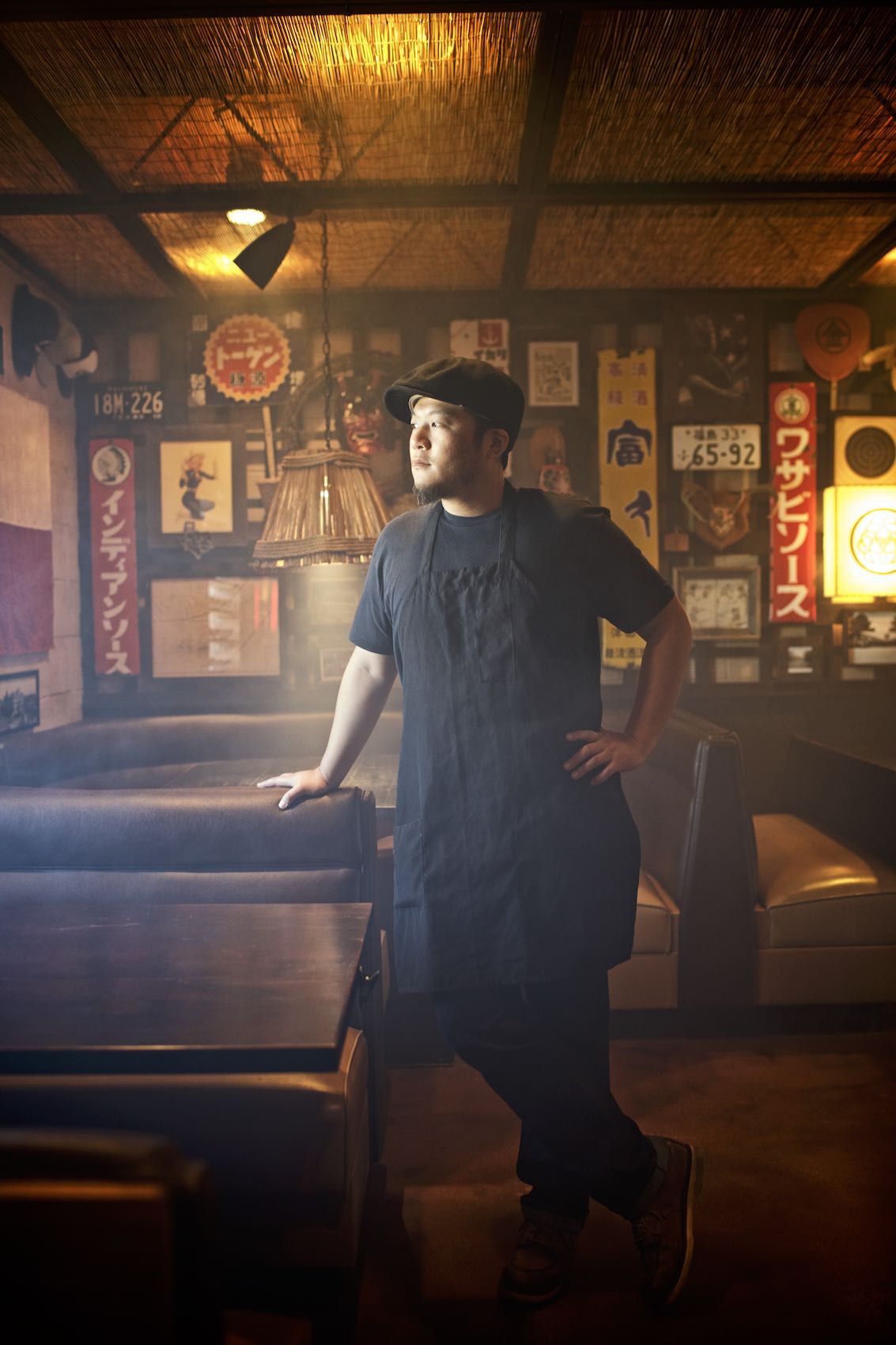Jody Horton Photography - Chef looking out the window of Kemuri