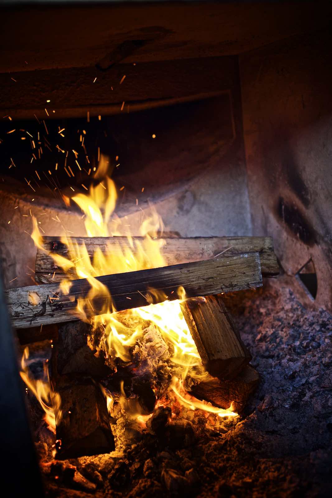 Jody Horton Photography - Burning wood fire. 