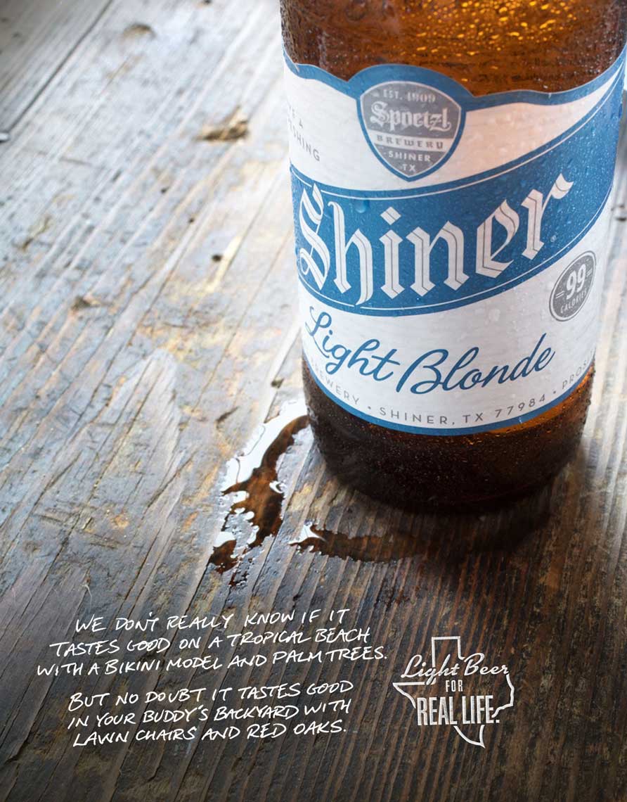 Jody Horton Photography for Shiner Ad Campaign