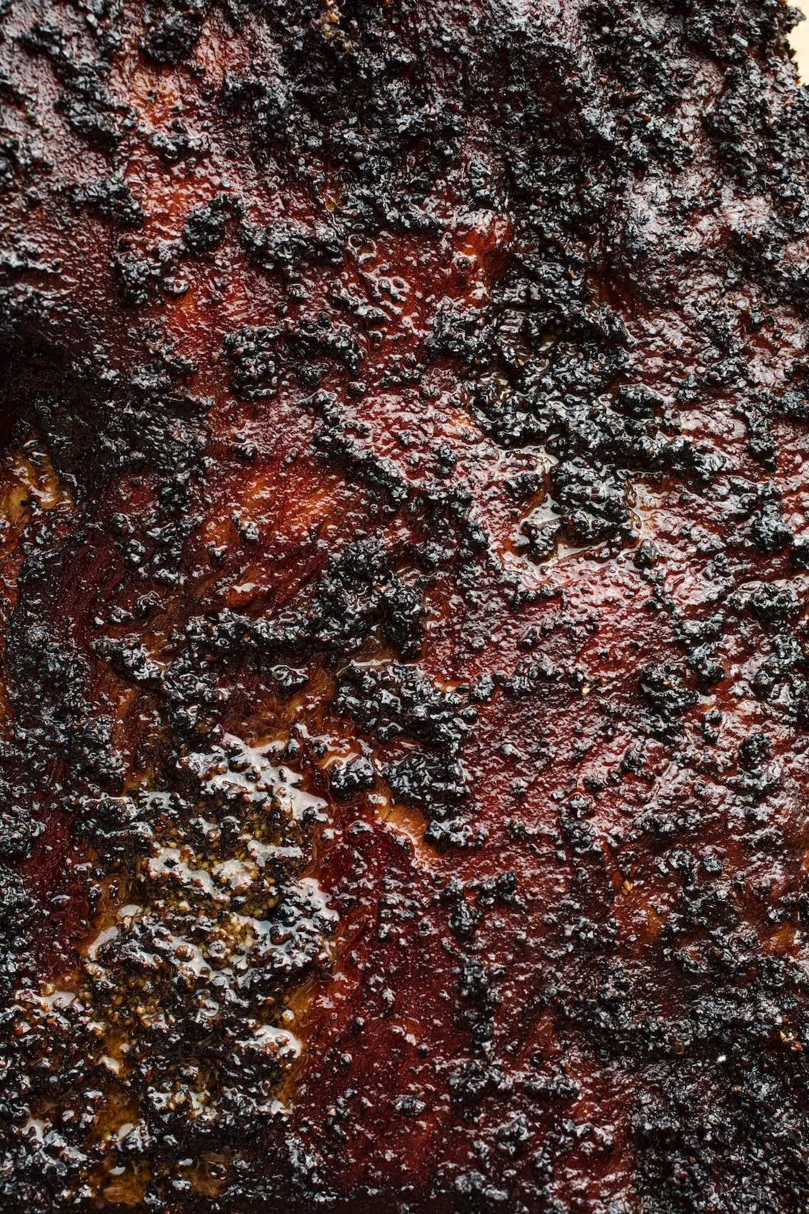 Jody Horton Photography - Barbecued meat skin. 